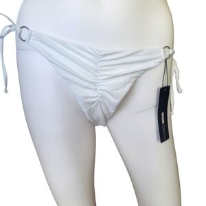 NWT Fashion Nova White Bikini Bottom Women's Size XL